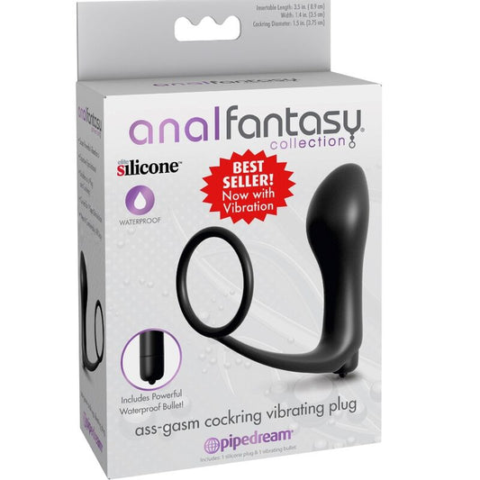 VIBRADOR CON PLUG ANAL Y ESTIMULACIÓN PROSTÁTICA