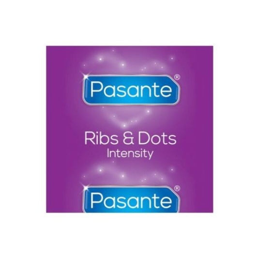 PASANTE - RIBS & DOTS PRESERVATIVOS INTENSITY 144 UNIDADES