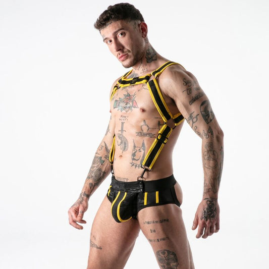 LOCKER GEAR - ARNÉS FULL MILITARY ACCESS AMARILLO S/M
