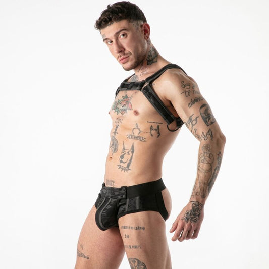 LOCKER GEAR - ARNÉS FULL MILITARY ACCESS NEGRO S/M