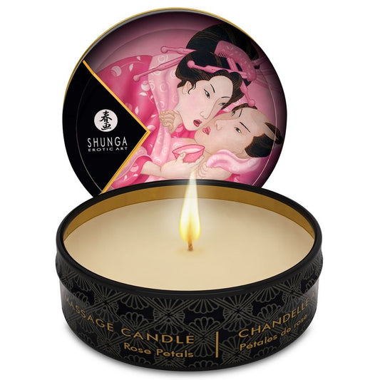 SHUNGA - MINI CARESS BY CANDLELIGHT DISPLAY + VELAS MASAJE 24 UDS
