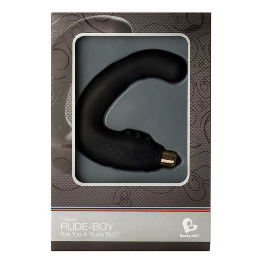 ROCKS-OFF - RUDE-BOY MASAJEADOR DEL PUNTO G MASCULINO 7 V NEGRO – vista 2