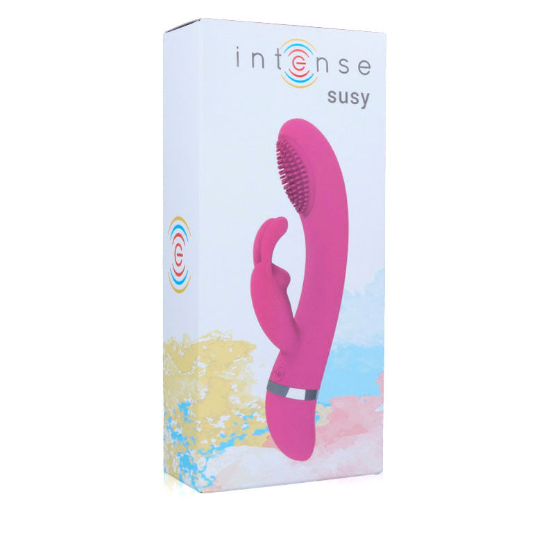 INTENSE - SUSY VIBRADOR OSCILANTE SILICONA RABBIT ROSA