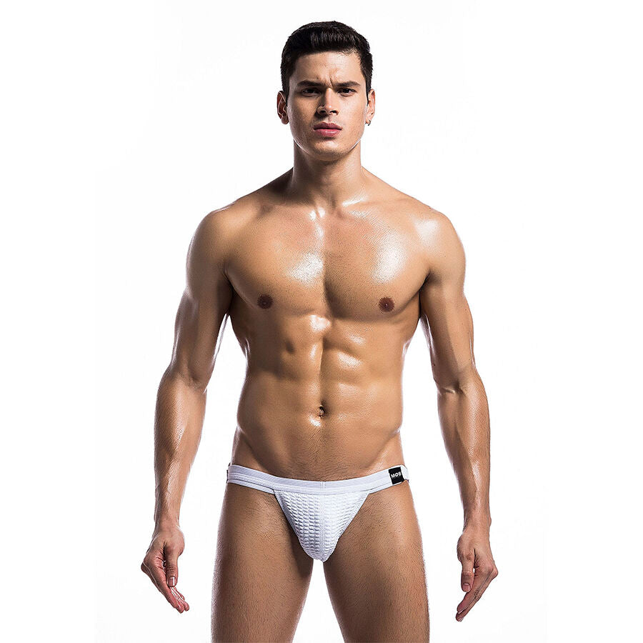 MOB - BAÑADOR FETISH JOCKSTRAP BLANCO TALLA S
