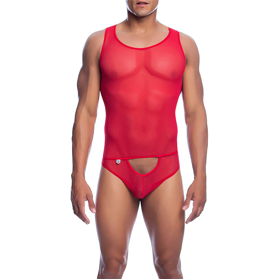 MOB - BODYSHEER TRANSPARTE ROJO TALLA S/M