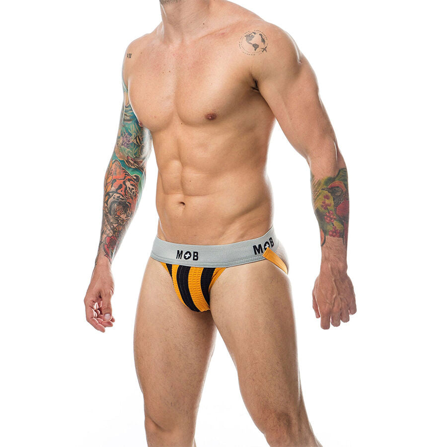 MOB - JOCK CLASICO STRIPE NARANJA TALLA XL