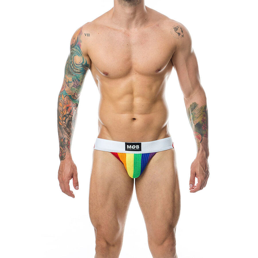 MOB - JOCK CLASICO STRIPE RAINBOW TALLA XL