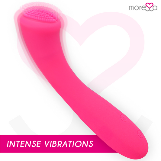 MORESSA - CELSO MASAJEADOR DUO PUNTO G Y SUERO PELVICO PREMIUM SILICONE RECARGABLE
