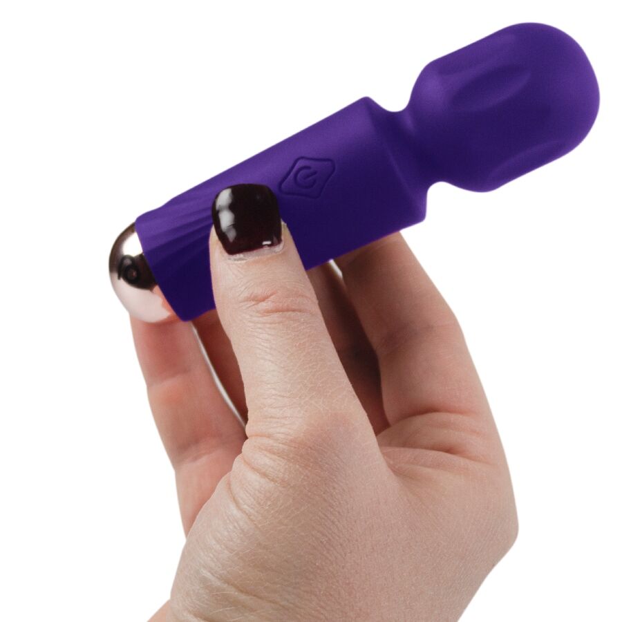 ROCKS-OFF - MINI WAND RECARGABLE 16 FUNCIONES VIOLETA