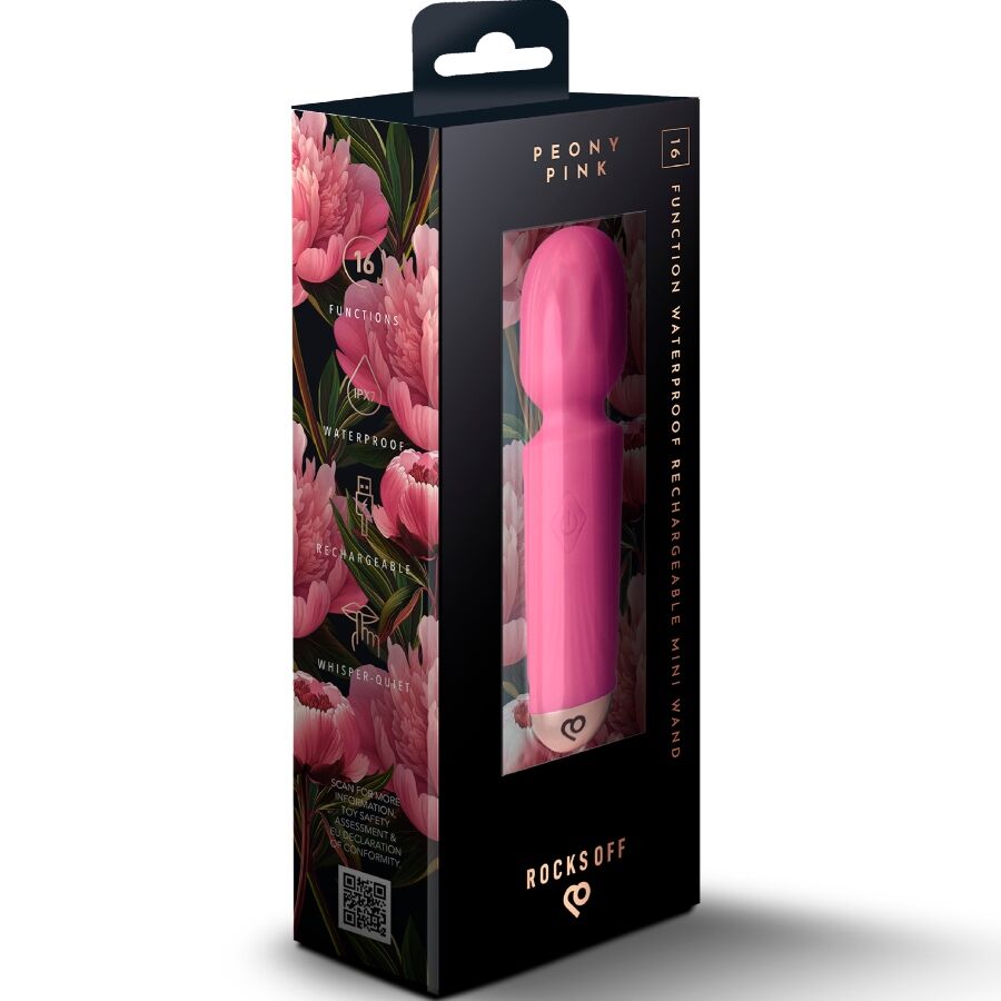 ROCKS-OFF - MINI WAND RECARGABLE 16 FUNCIONES FUCSIA