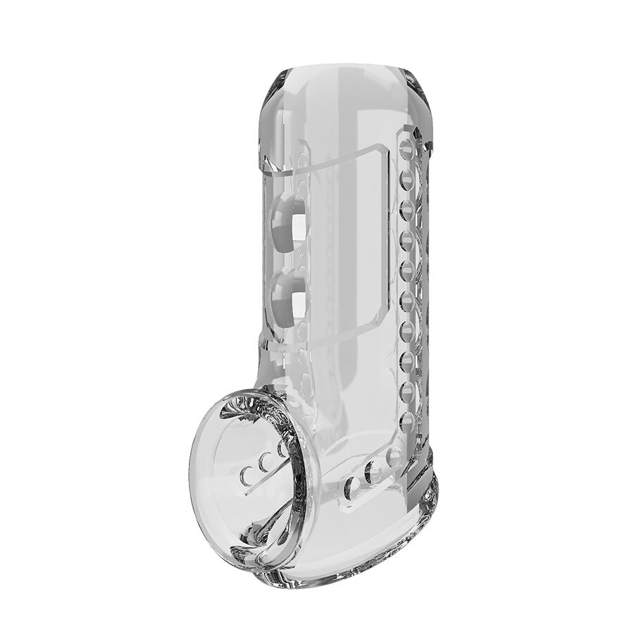 PRETTY LOVE - FUNDA PARA PENE TEXTURIZADA TRANSPARENTE