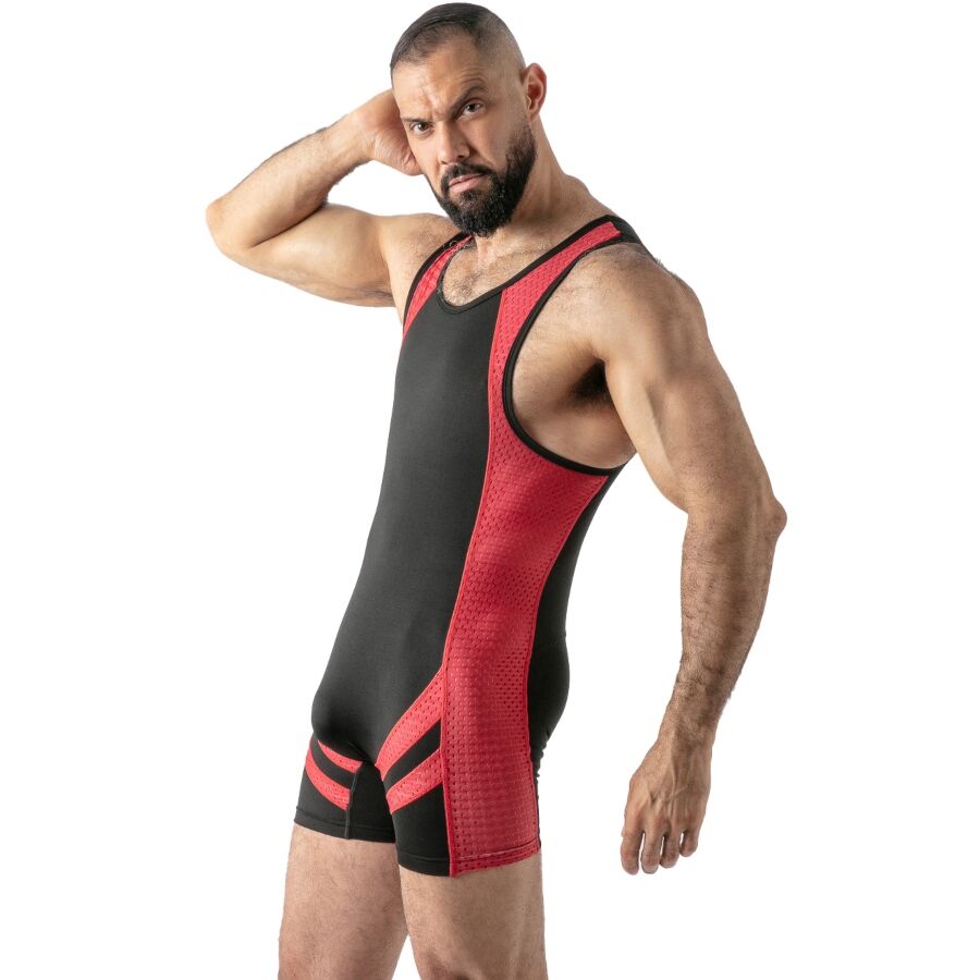 LOCKER GEAR - MONO OPEN ACCESS SINGLET ROJO XL