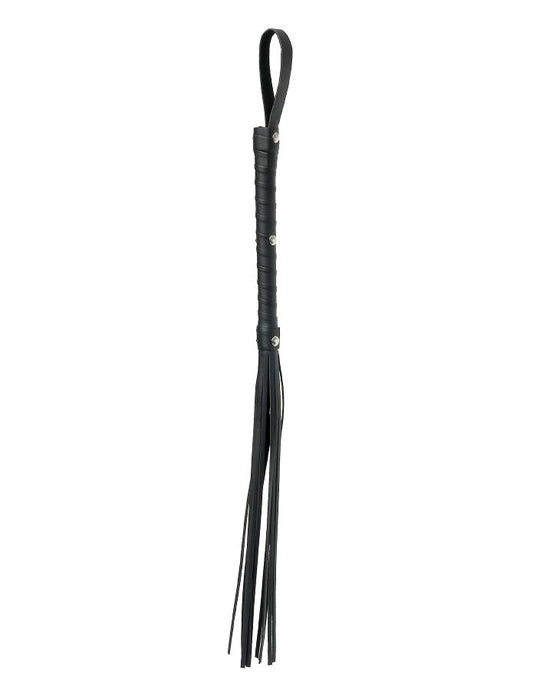 FETISH FANTASY LIMITED EDITION - LATIGO AZOTADOR PIEL NEGRO – vista 2
