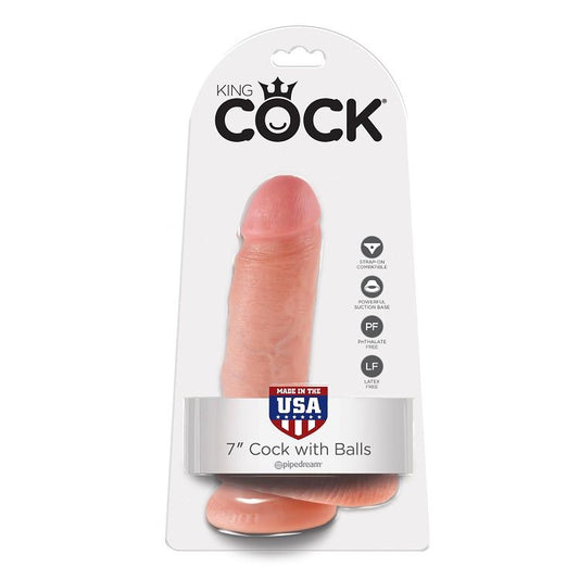KING COCK - 7 PENE REALÍSTICO NATURAL 17.8 CM – vista 2