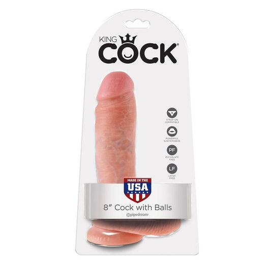 KING COCK - 8 PENE REALÍSTICO NATURAL 20.3 CM – vista 2