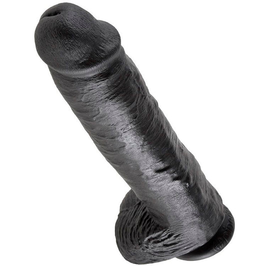 KING COCK - PENE REALISTICO NEGRO 28 CM