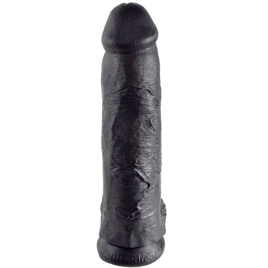 KING COCK - PENE REALISTICO NEGRO 30.48 CM