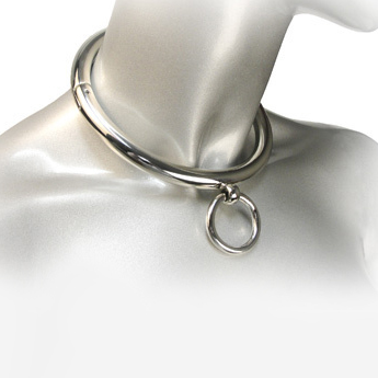 METAL HARD - BDSM COLLAR CON ARGOLLA 18CM – vista 2