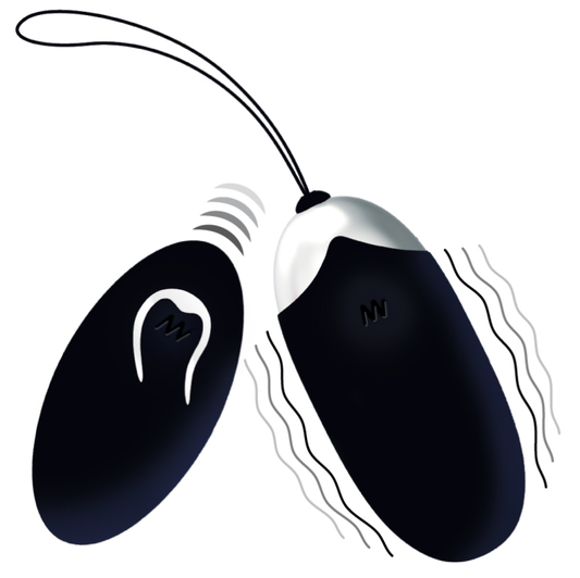 INTENSE - FLIPPY II HUEVO RECARGABLE REMOTO NEGRO – vista 2