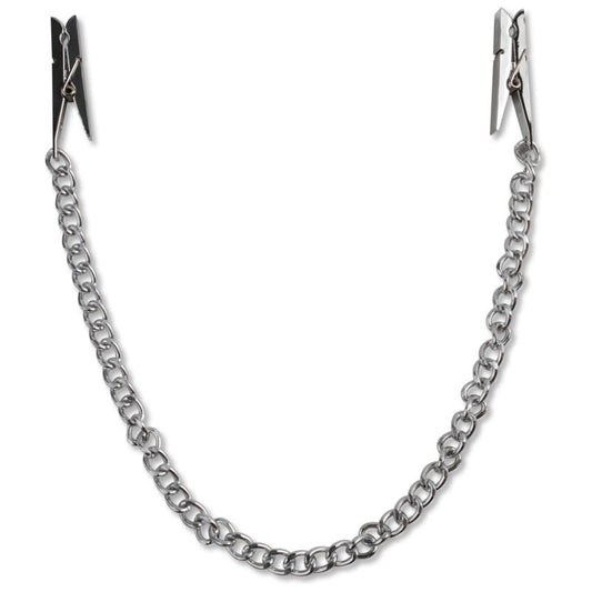FETISH FANTASY SERIES - SERIES CADENA PARA PEZONES PLATA – vista 2